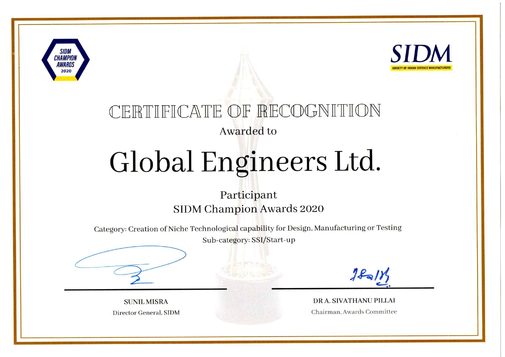 SIDM Champion Awards 2020